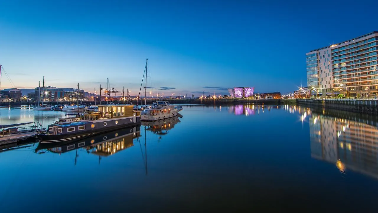 Barge At Titanic Hotel Belfast United Kingdom